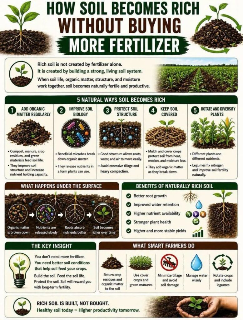 How Soil Becomes Rich Without Buying More Fertilize