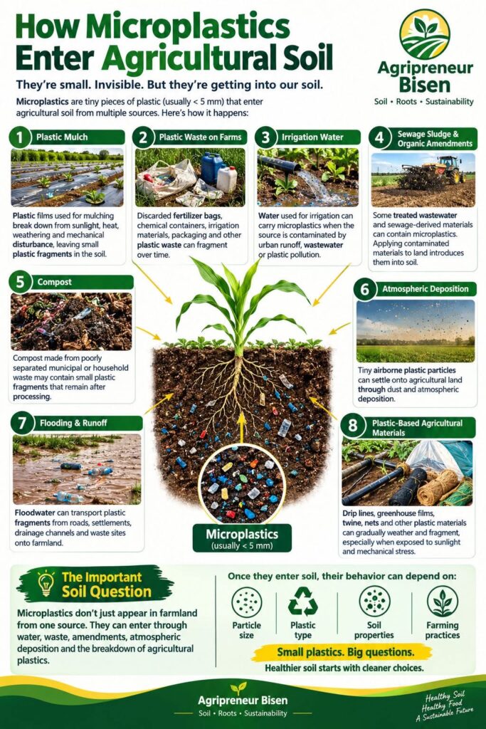 How Microplastics Enter Agricultural Soil